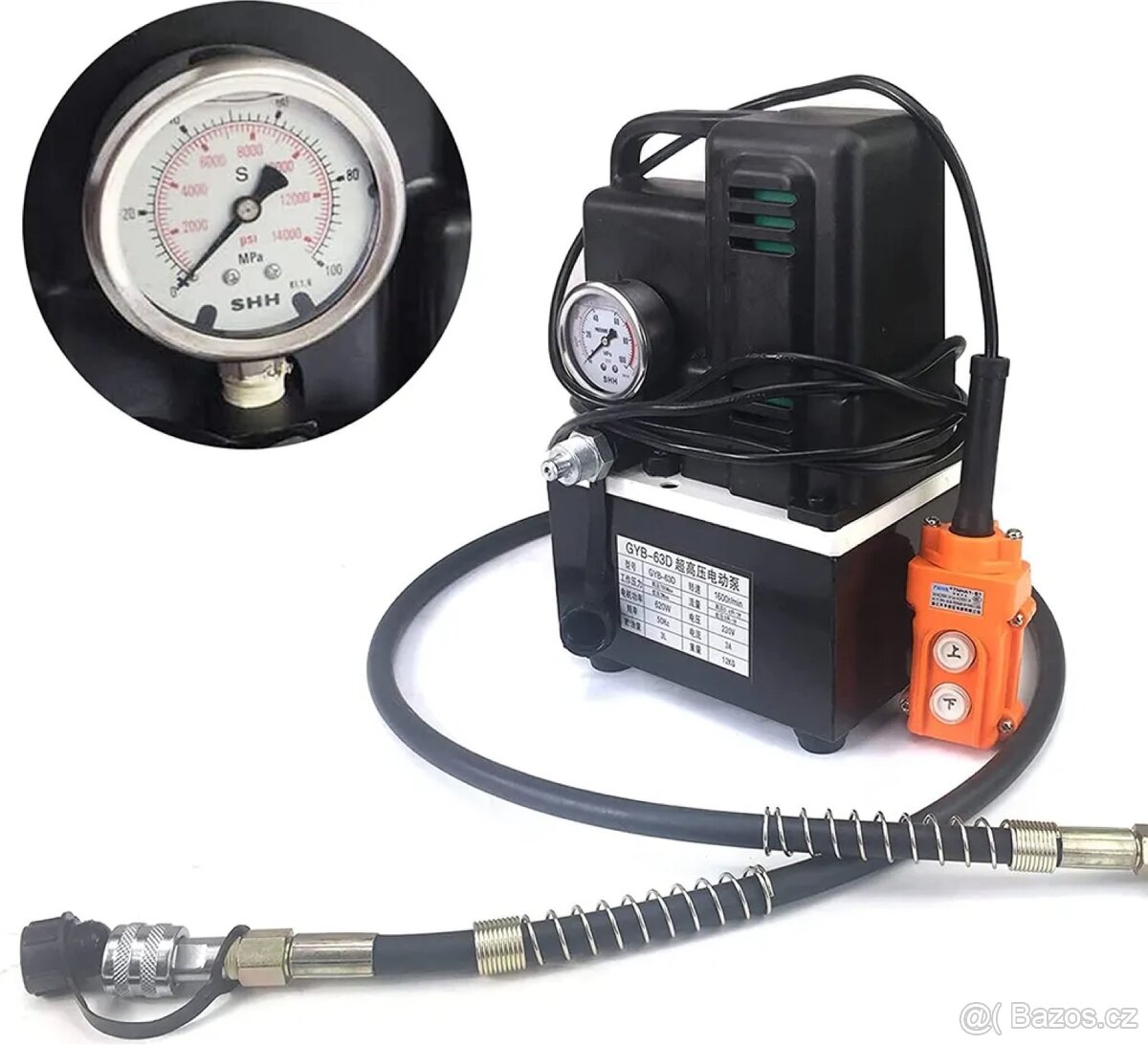 Elektrické hydraulické čerpadlo 1200W 700Bar - 7