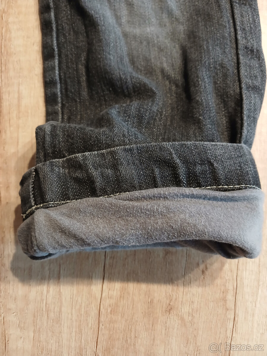 zateplené džíny vel. 122 - 7