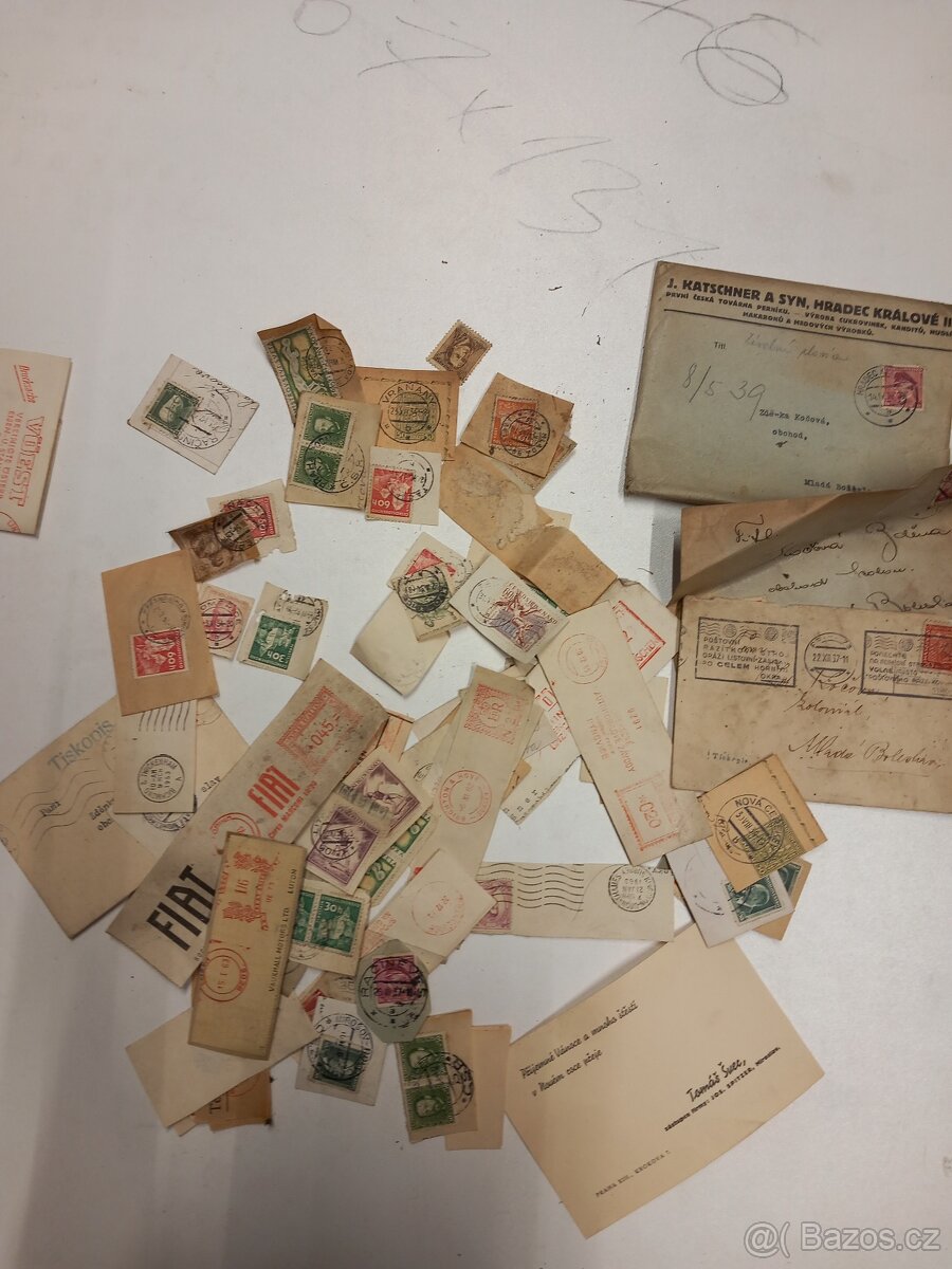 znamky pohlednice viněty etikety učty prospekty obalky - 7