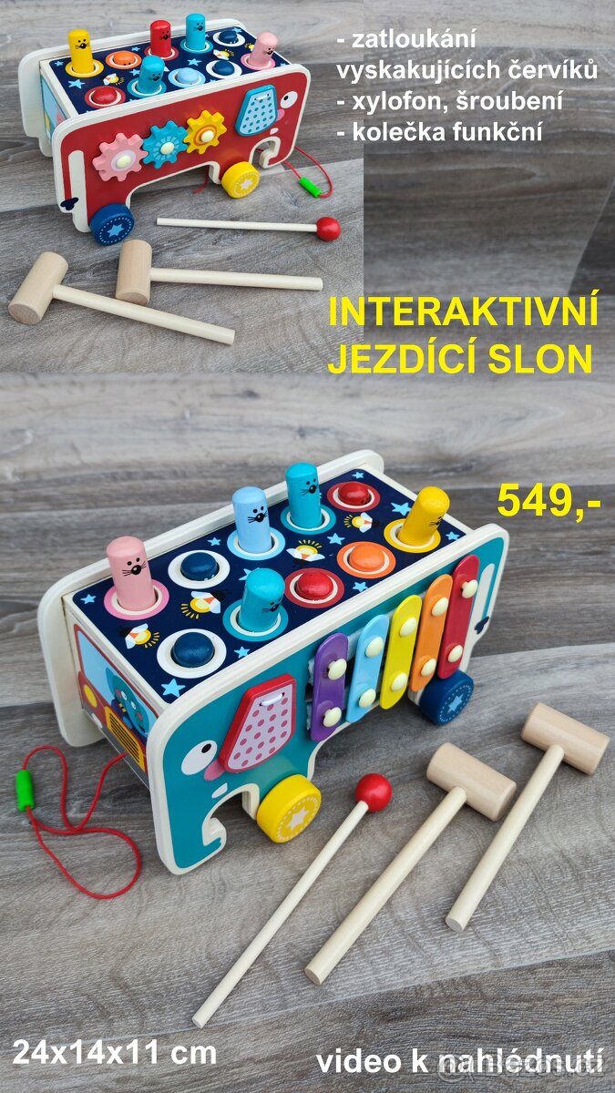 Nové dřevěné montessori hry a hračky - 7