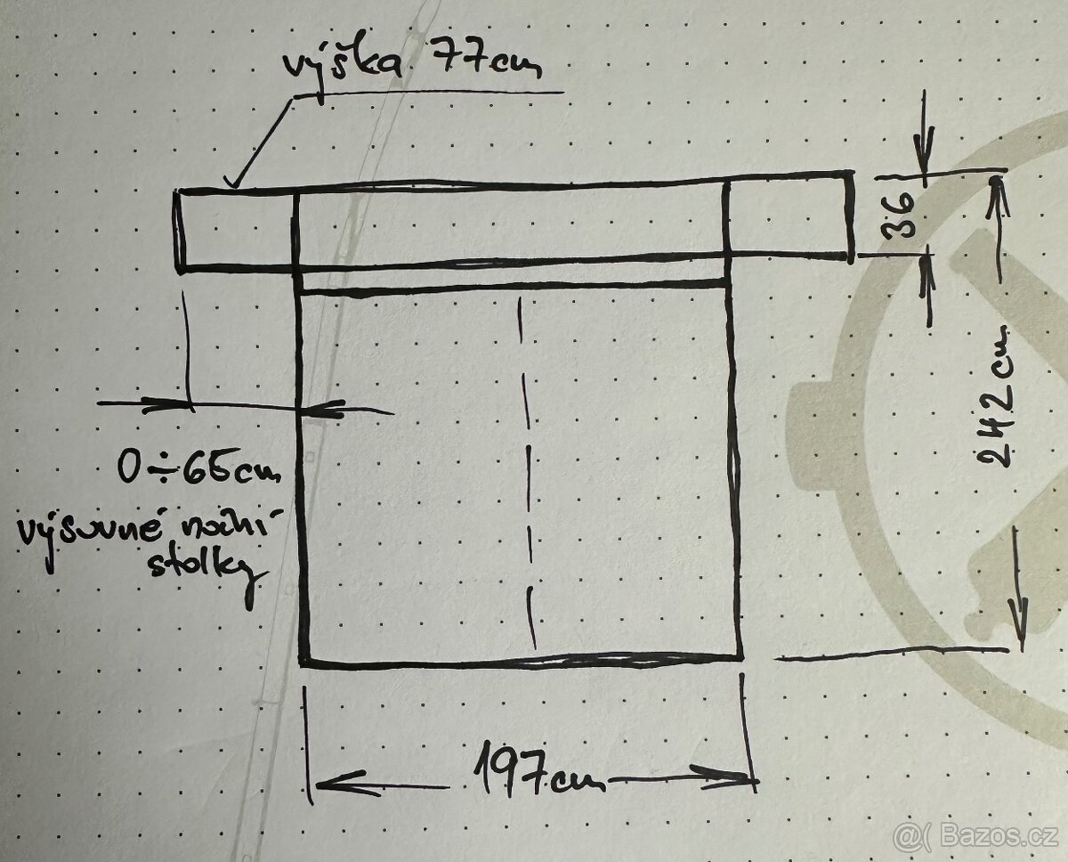 Manželská postel IKEA Malm s výsuvnými nočními stolky - 7