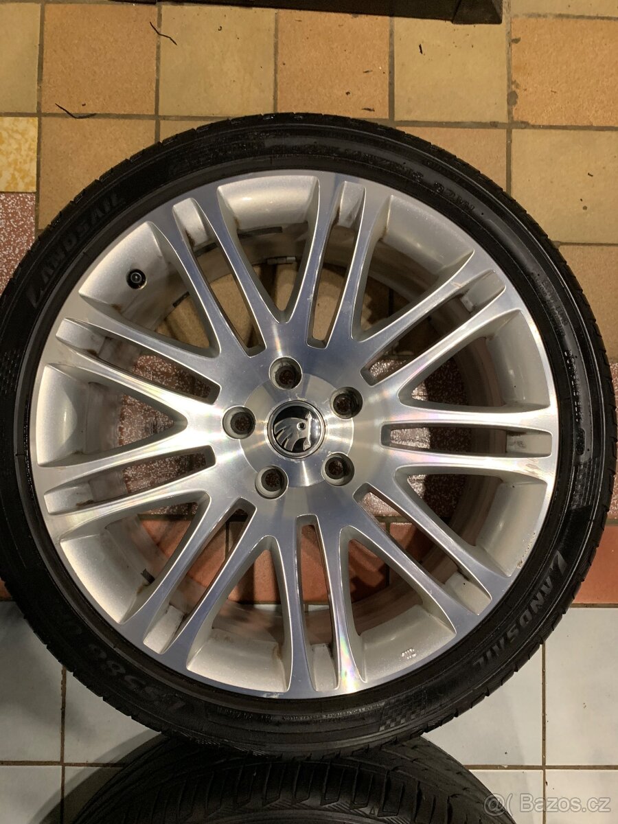 Alu kola Škoda R18 5X112 ZÁNOVNÍ LETNÍ PNEU 225/40 R18 LUXON - 7