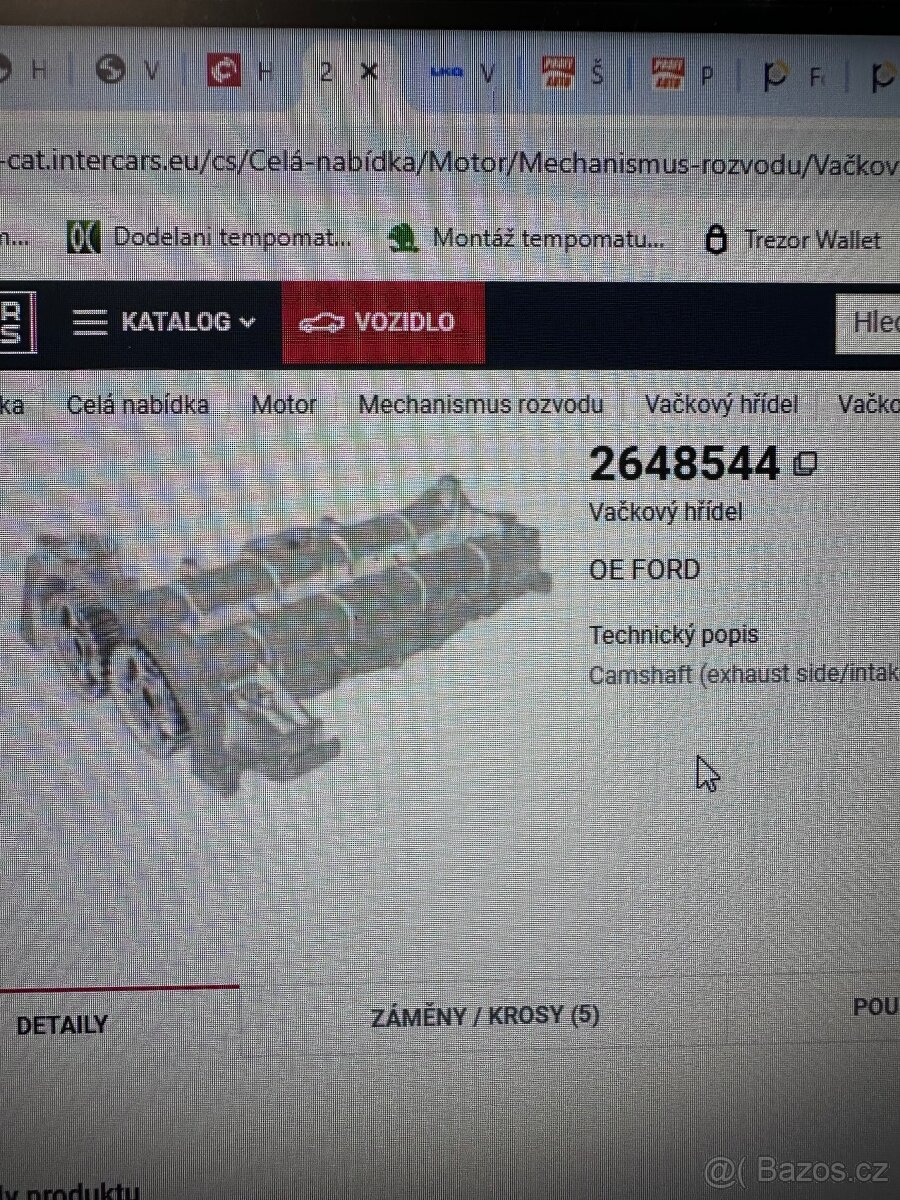 Vačkové hřídele Ford Transit 2.0tdci Ecoblue - 7