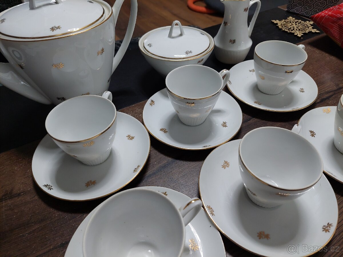 Čajová porcelánová souprava-Československo - 7