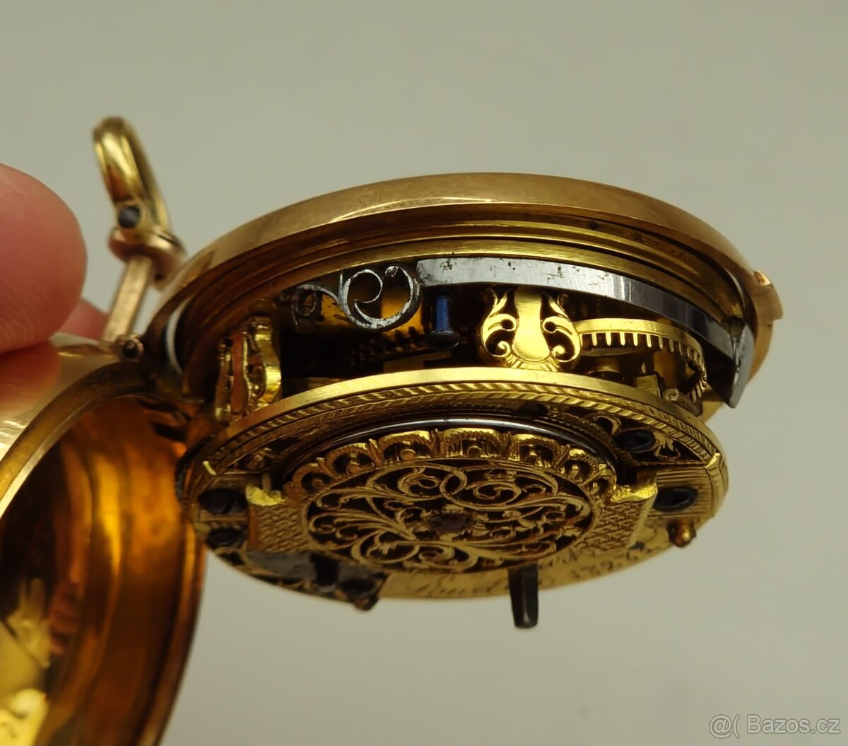 Zlaté kapesní hodinky špindlovky - 7