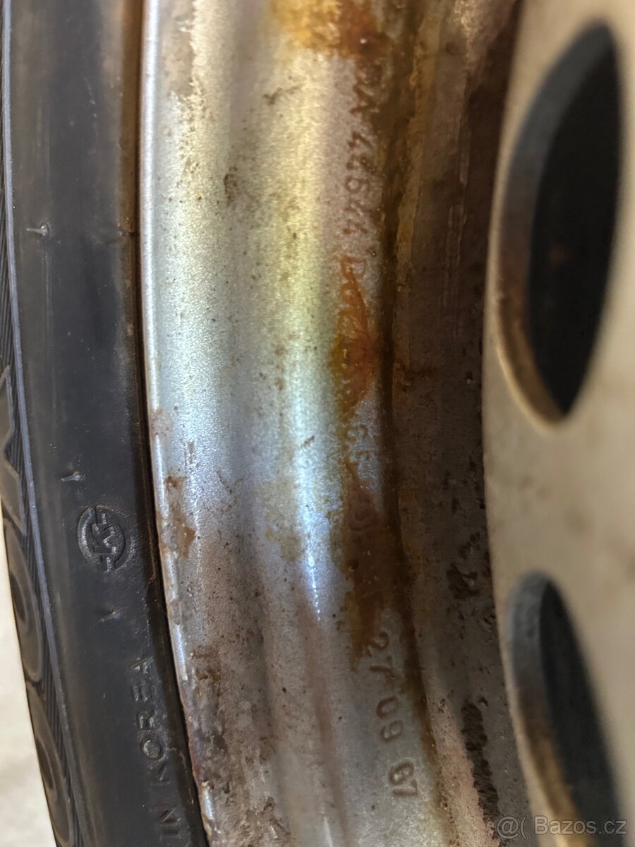 Plechový Disk VW T5 5x120 16” 6 ks + pneu 205/65/16C - 7