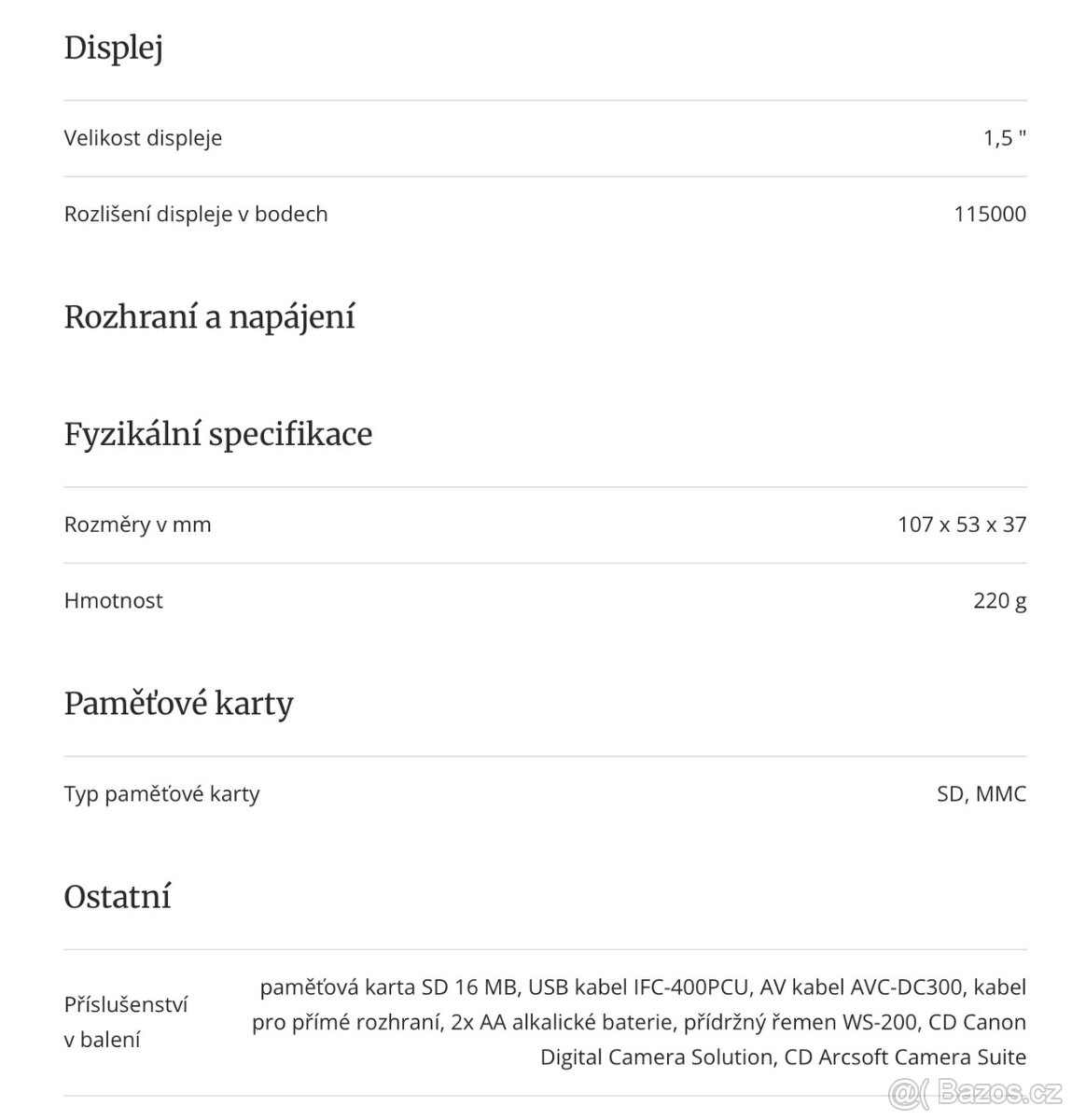 Canon PowerShot A400 - 7