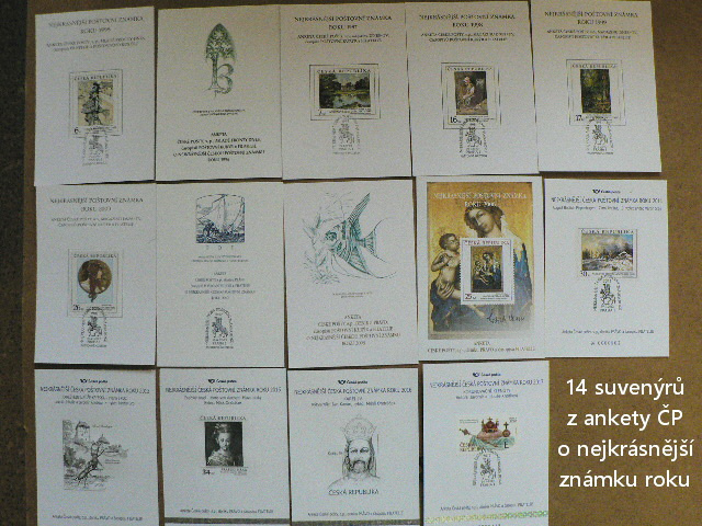 Známkové suvenýry, piv. tácky, V. K. Mašek -Kalendář - 7