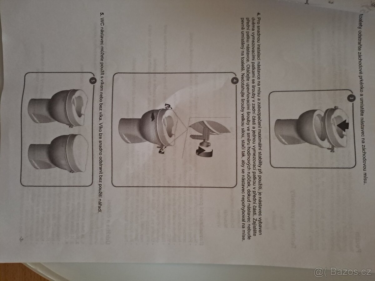 Nádstavec na WC Mobilex - 7