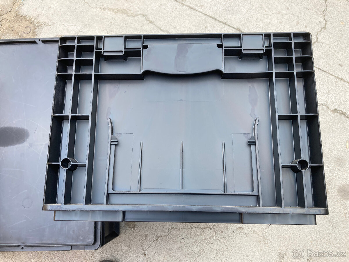 Ukládací box plastový, přepravka s víkem KLT 4622 za 200 kč - 7