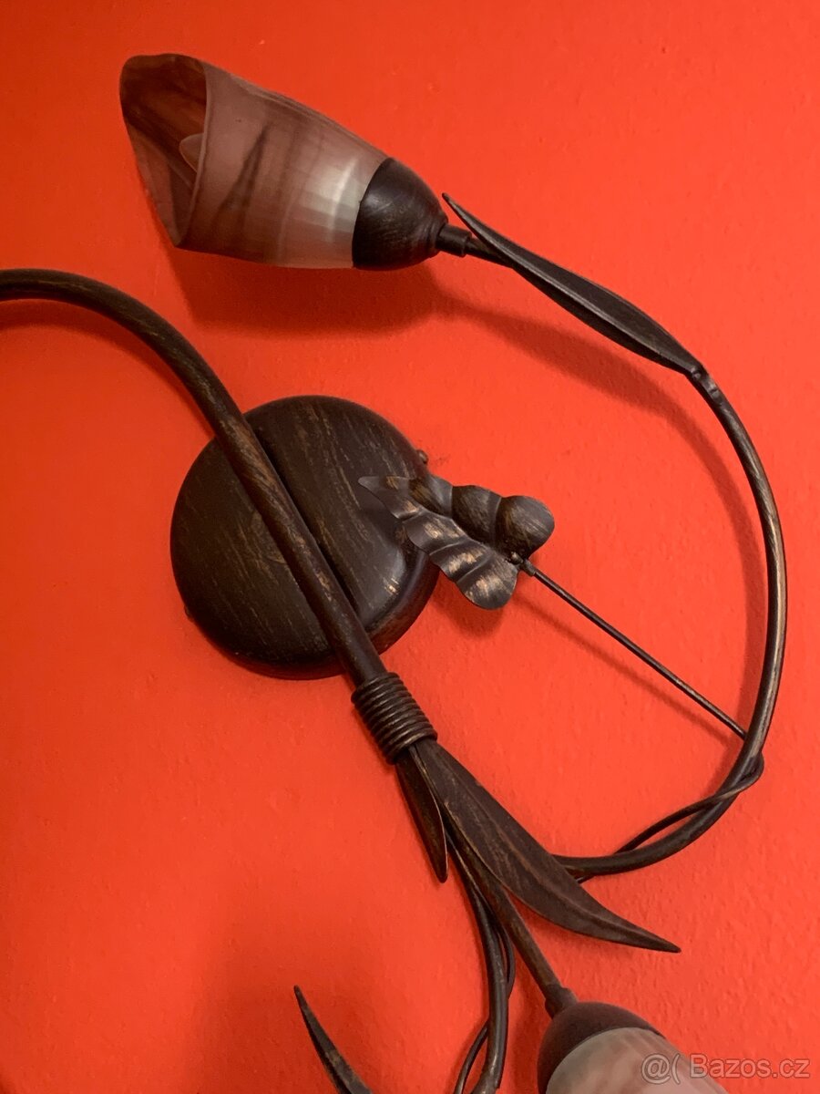 Rustikální bodové svítidla - lustry a nástěnné světla - 7