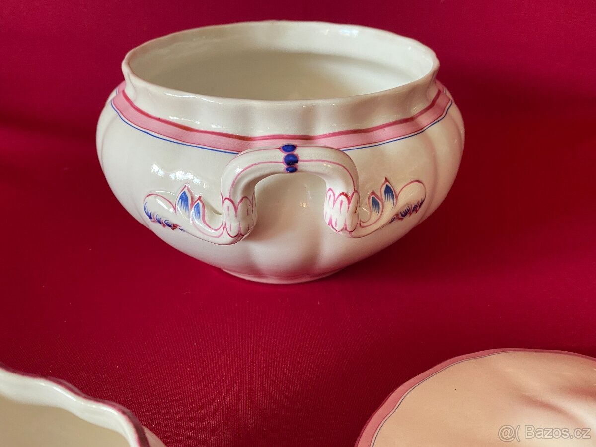 mísa stará porcelánová mísa omáčník staré nádobí porcelán - 7