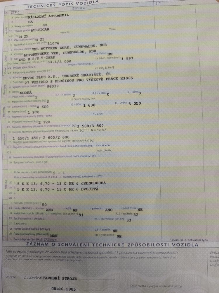 MULTICAR M25 + PLOŠINA INREKA - 7
