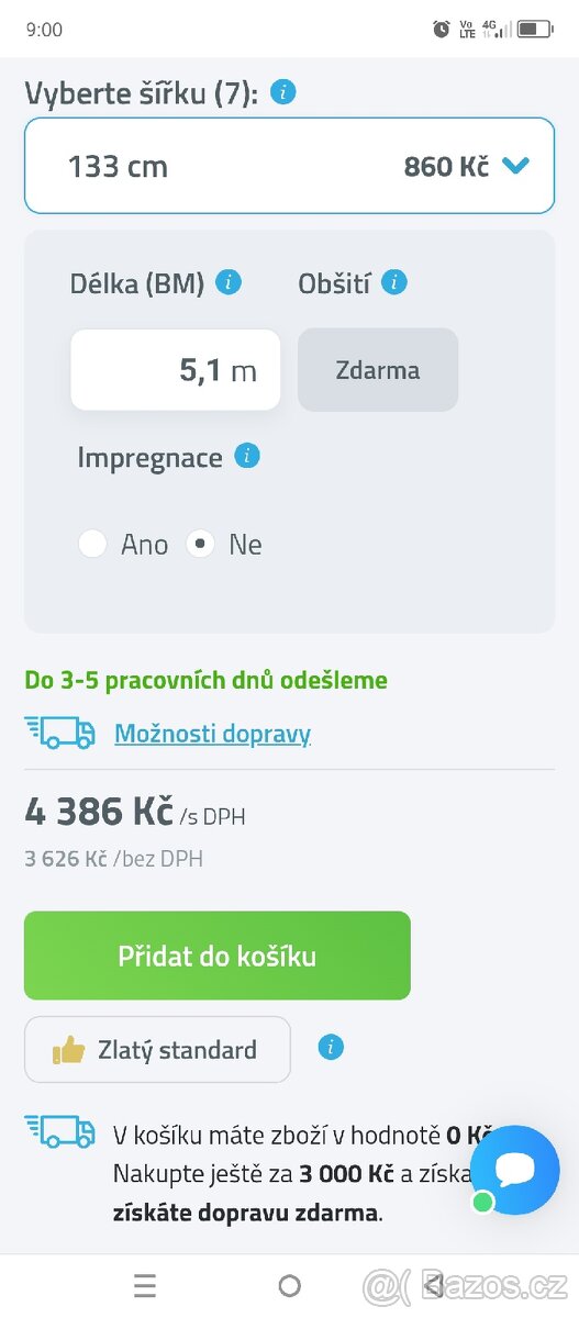 4 x NOVÝ běhoun, koberec protiskluzový - 7