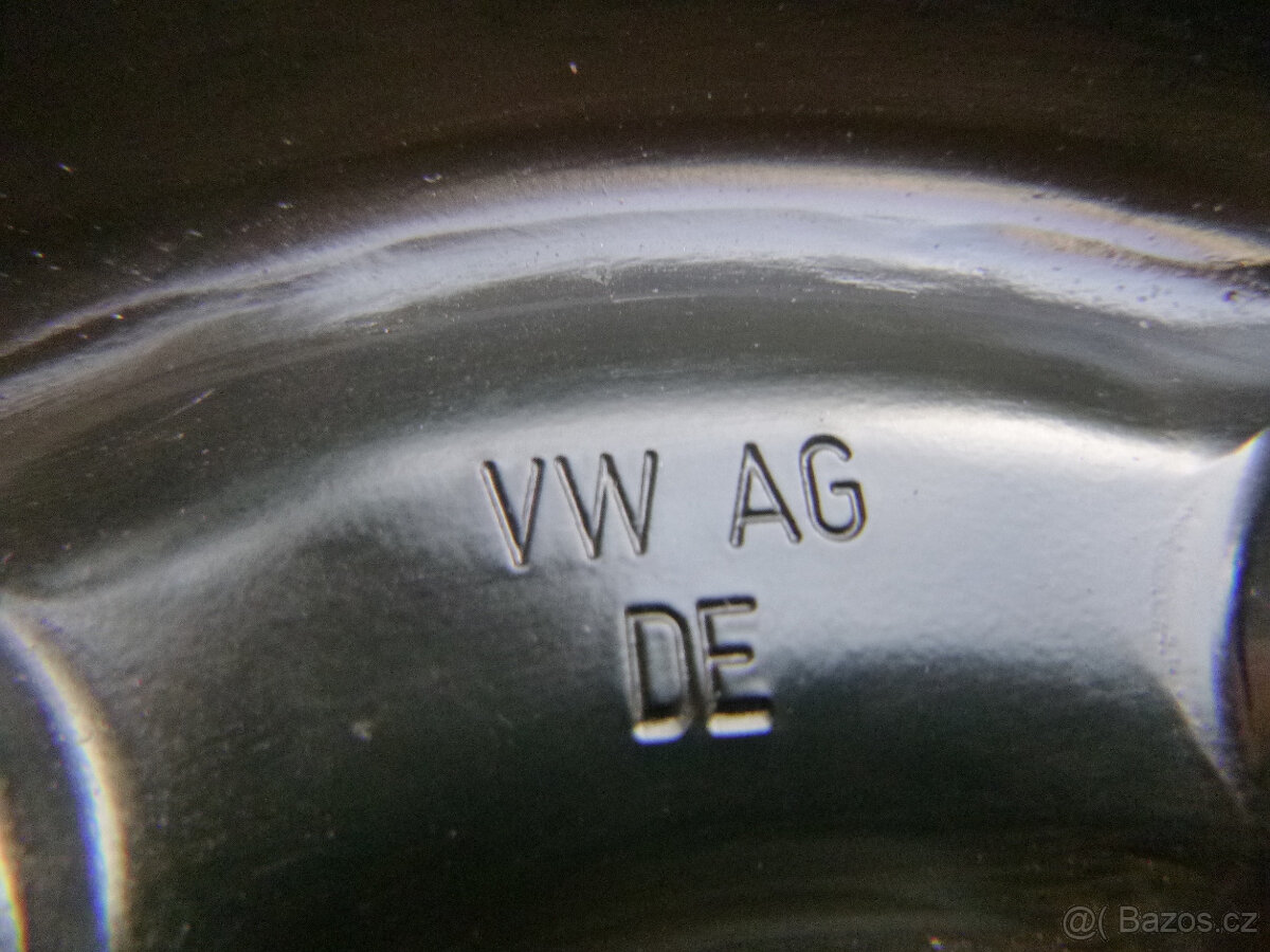 Plechové disky kola - originál Škoda VW 5x100 6Jx15 ET38 - 7