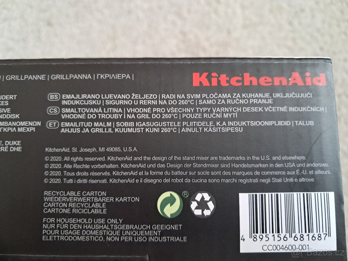 Litinová grilovací pánev, průměr 26 cm, nová - 7