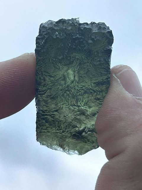 Vltavín / Moldavit z Besednice – 17,40 g (sbírkový kus) - 7