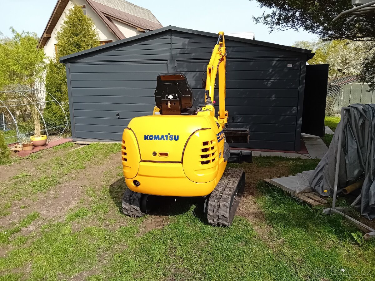 Pásový minibagr Komatsu pc15r - 7