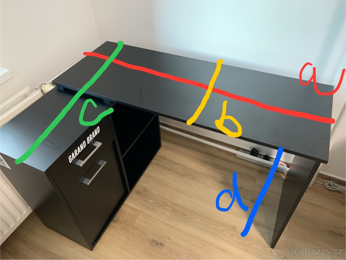 Rohový psací stůl - cena dohodou - 7