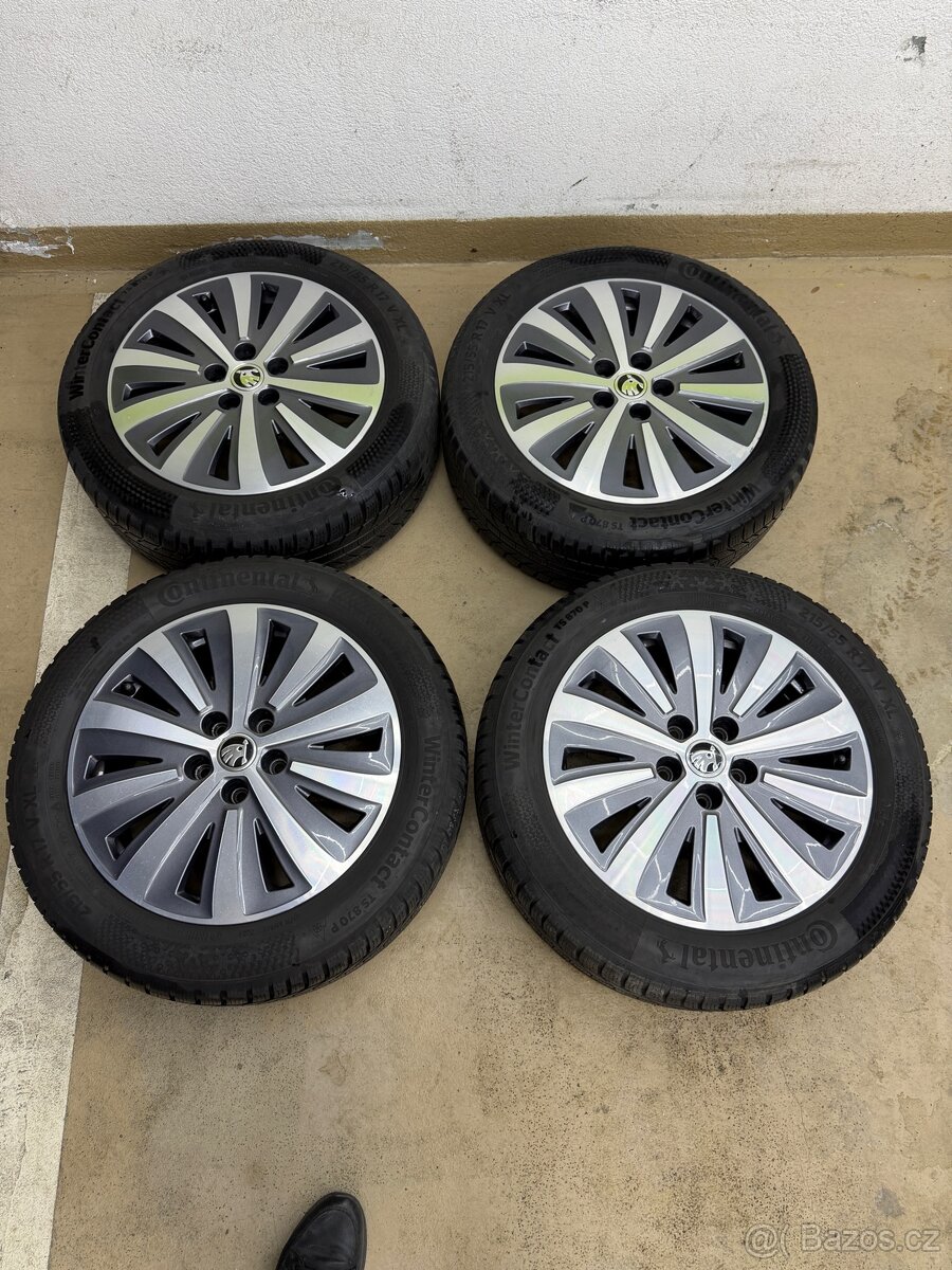 Prodám zimní pneu +alu - 7
