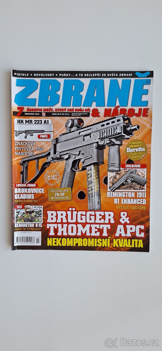 Časopisy Zbraně a Náboje – 7 ks, střelba, recenze, historie - 7