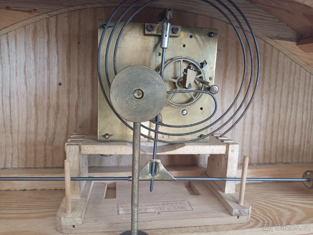 Starožitný krbové stolní hodiny Německo - 7