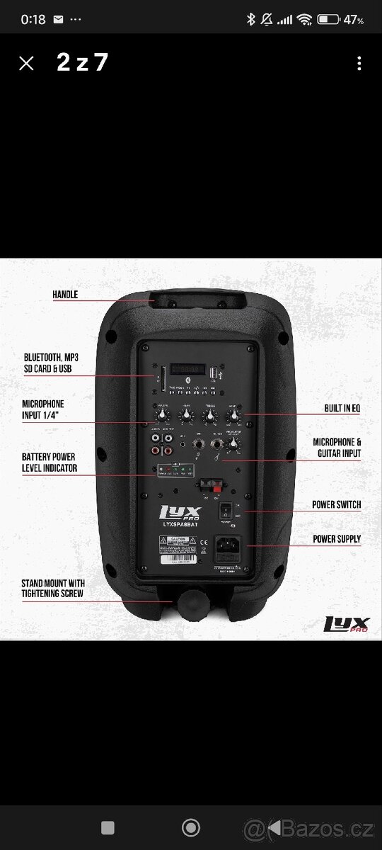 Aktivní box Lyx Pro SPA8 z Amazonu de - 7