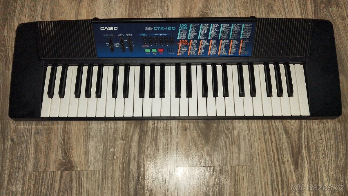 Prodám přenosné hrající klávesy Casio CTK-120 i na baterie . - 7