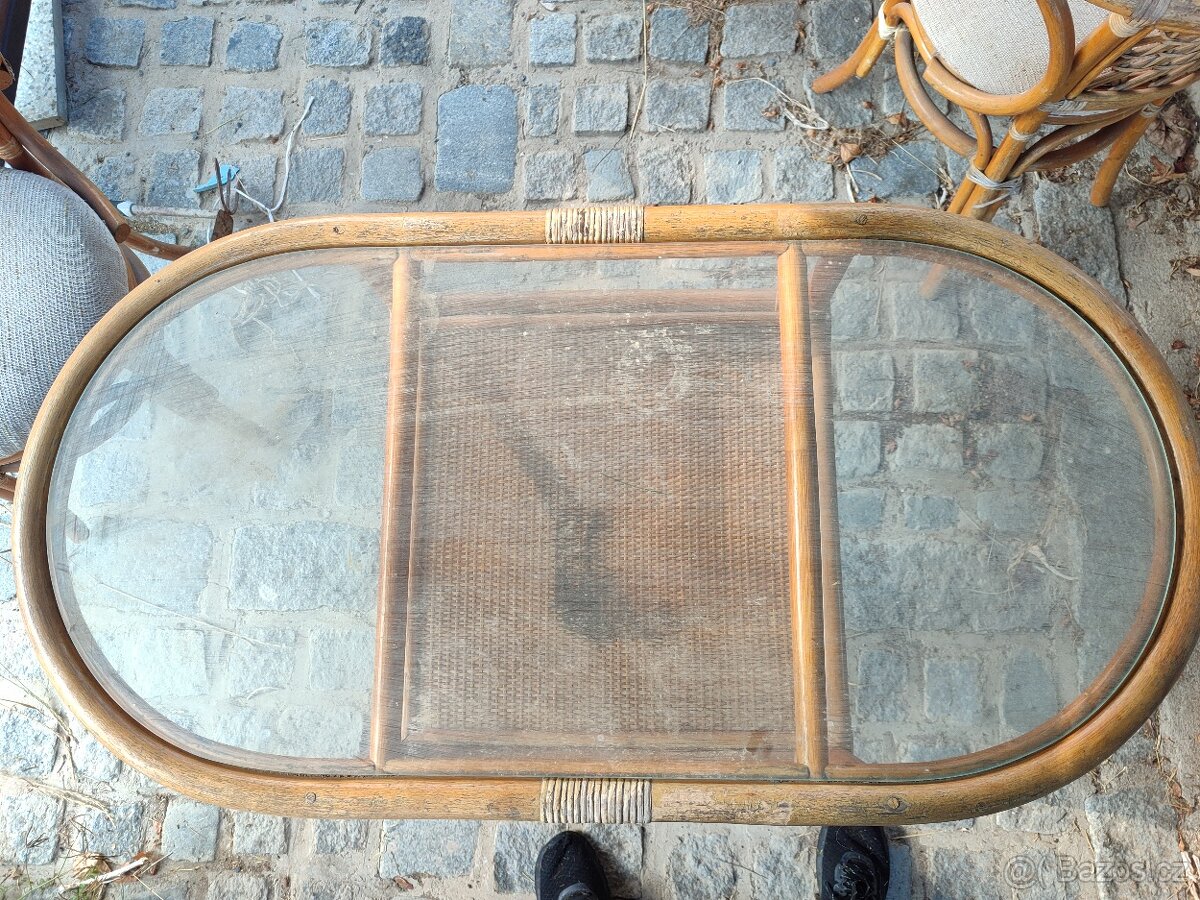 Ratanový jídelní set pro dva - 7