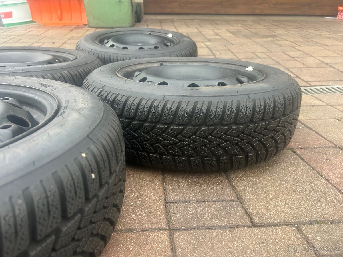 Zimní sada plechových disku 5x100 r 15 Škoda Fabia 3, Rapid - 7