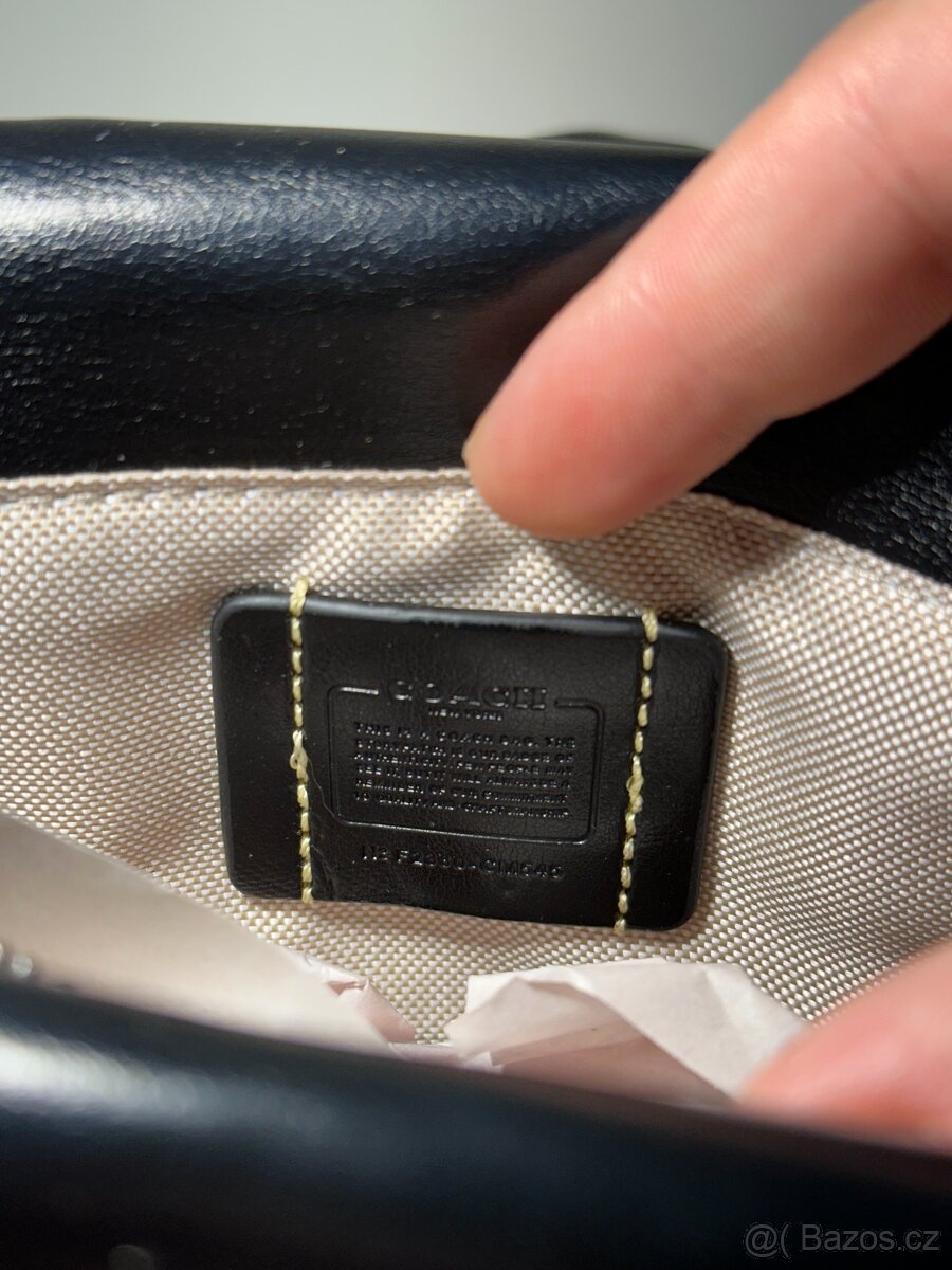 🖤 Exkluzivní prošívaná kožená kabelka Coach Tabby 26 s řetě - 7