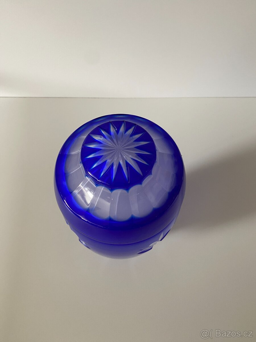 dóza skleněná dóza přejímaný křišťál urna sklo - 7