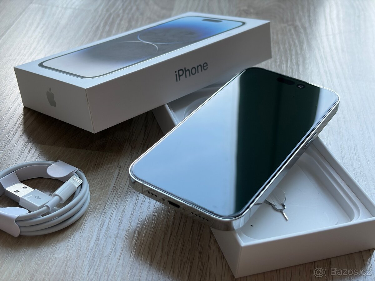 Apple iPhone 14 Pro 128Gb Silver / Stříbrný - 100% baterie - 7