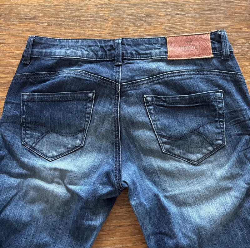 Dámské modré used rifle/džíny Time out, vel. 28/30 - 7