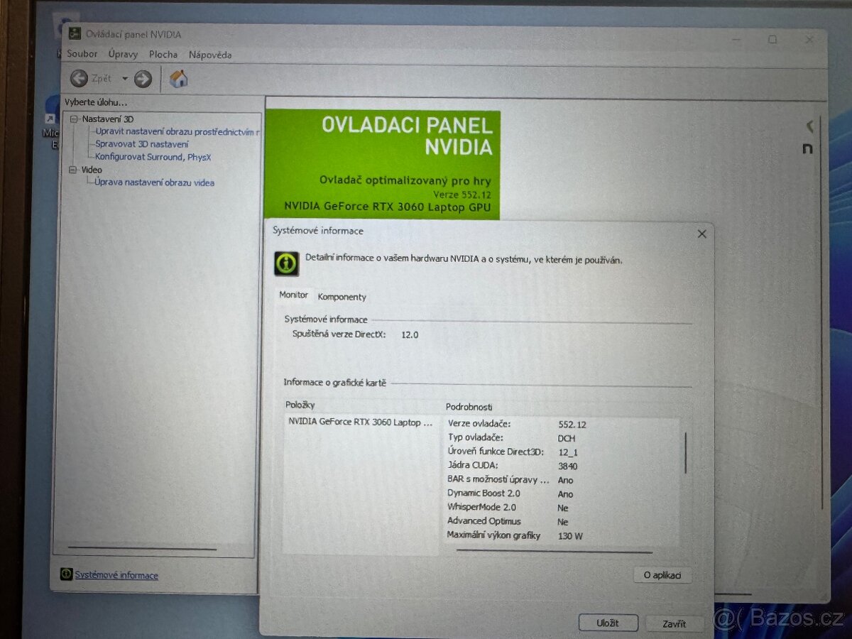 Velký herní notebook Lenovo Legion - 7