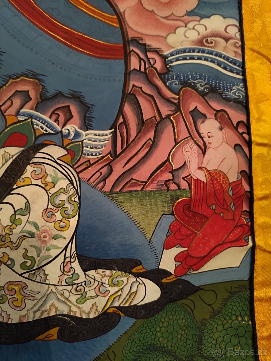 Tibetská thangka jogín Milarepa - 7