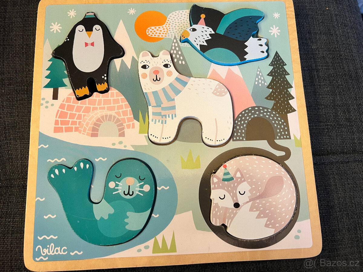 5x dřevěná vkládačka - 7