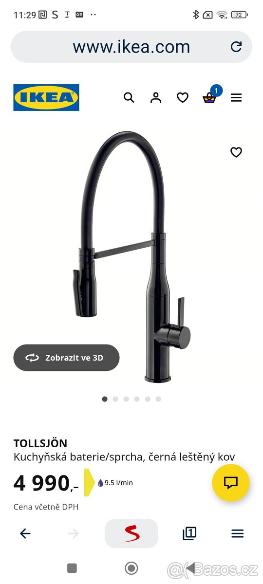 Nová kuchyňská dřezová baterie IKEA - 7