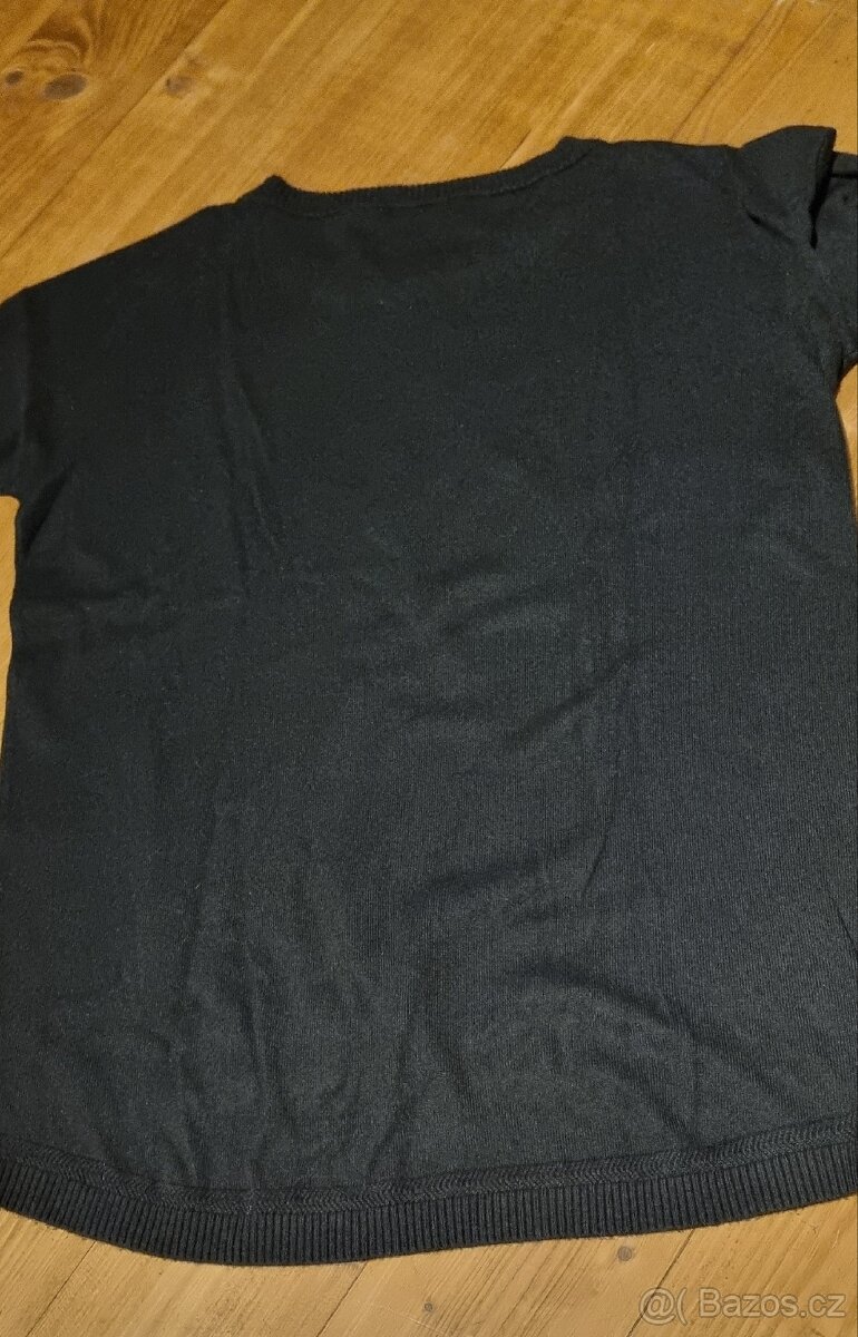 Dámské černý svetr se zebrou zn. edc - 7