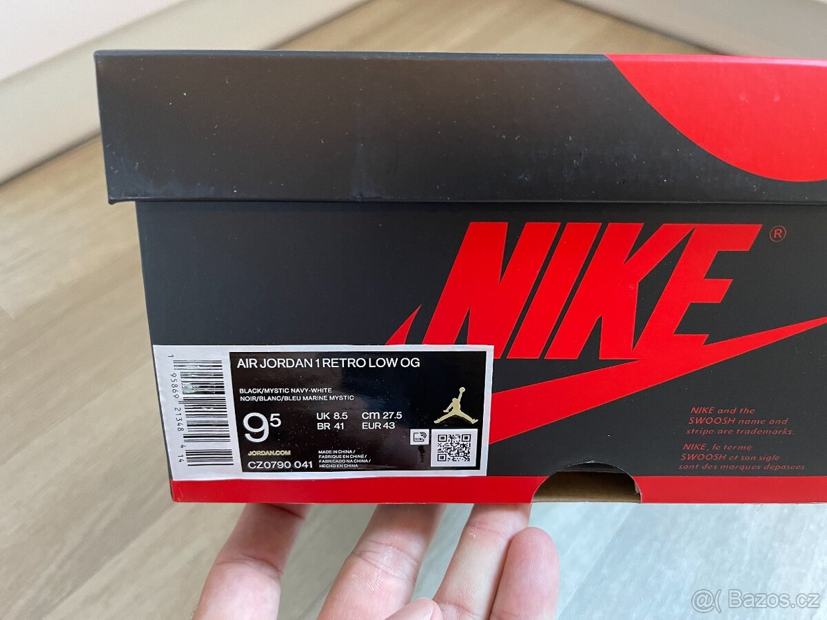 Air Jordan 1 Retro Low OG Mystic Navy, 43EU - 7