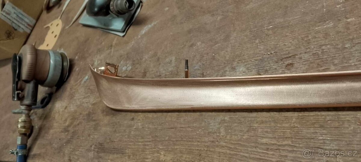 Tatra 603 - 1 lišta krátkého lapače - nový chrom - 7