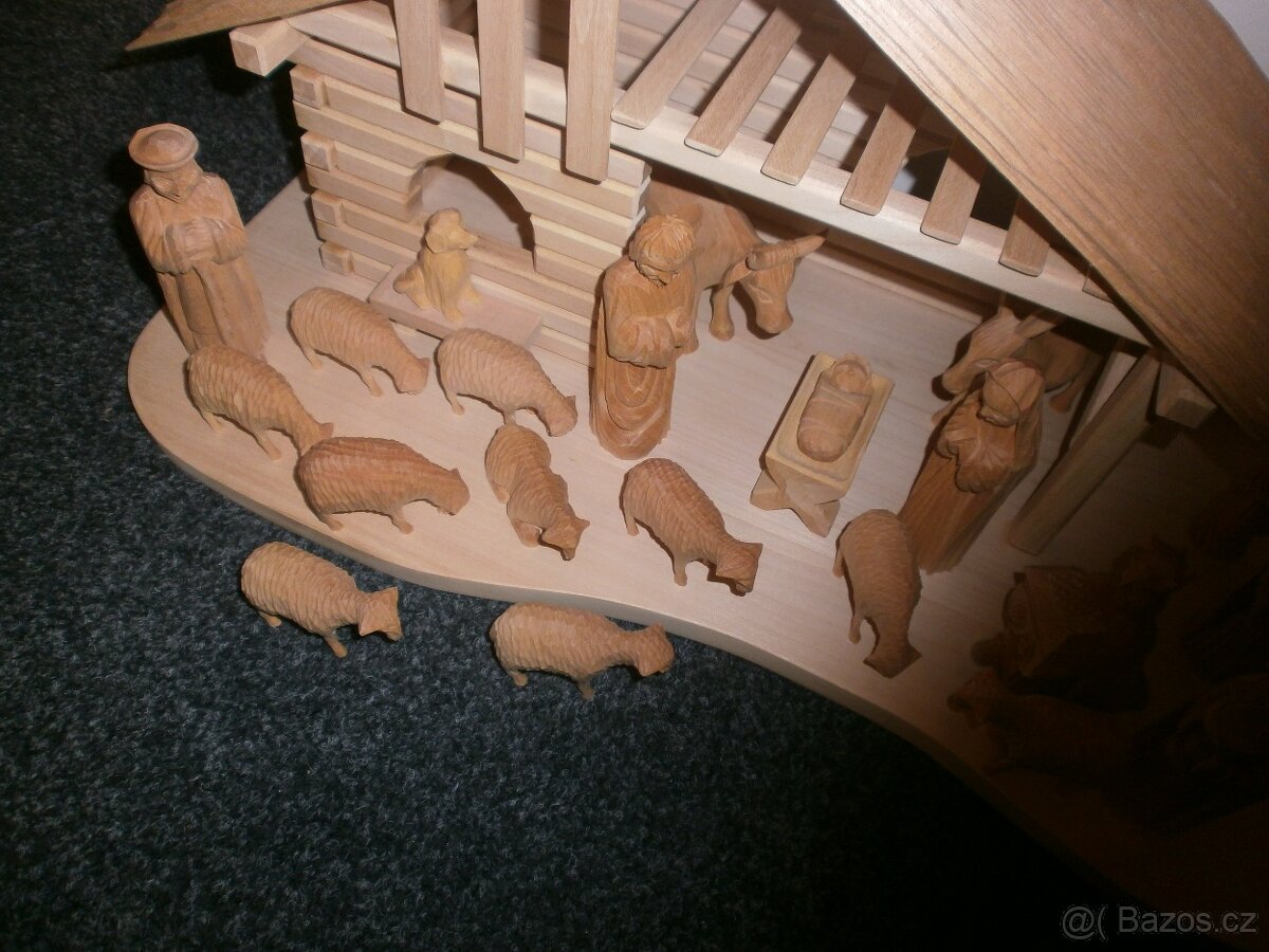 Ručně vyřezávaný český betlém 14a7 - 7