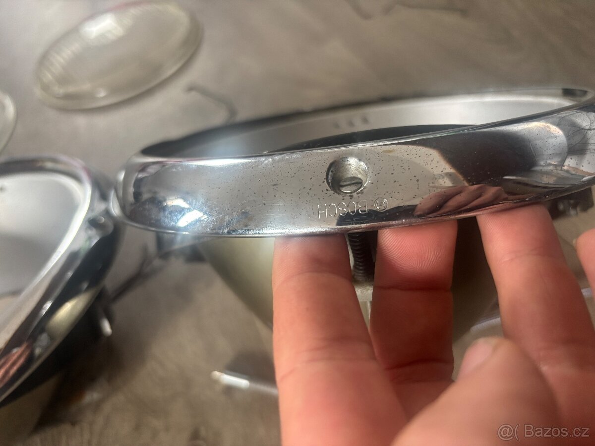 Světla BOSCH, pár, vč.patic, vw brouk do roku 1960. - 7