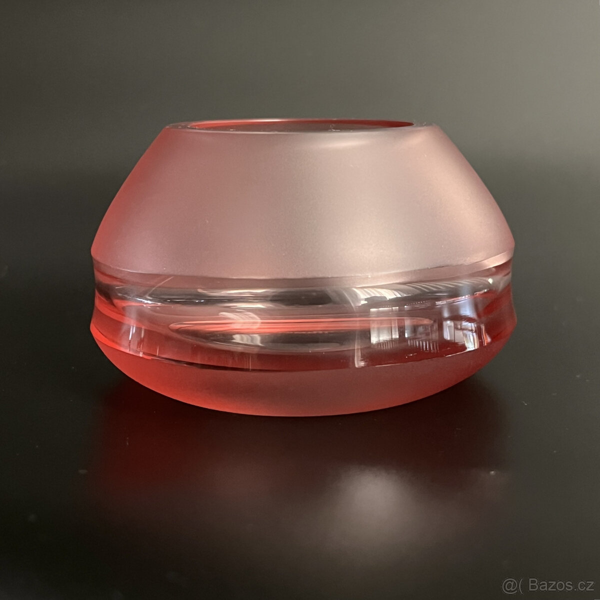 Moser Svícen Lucy V 5 cm, křišťálové sklo Rosalin - 7