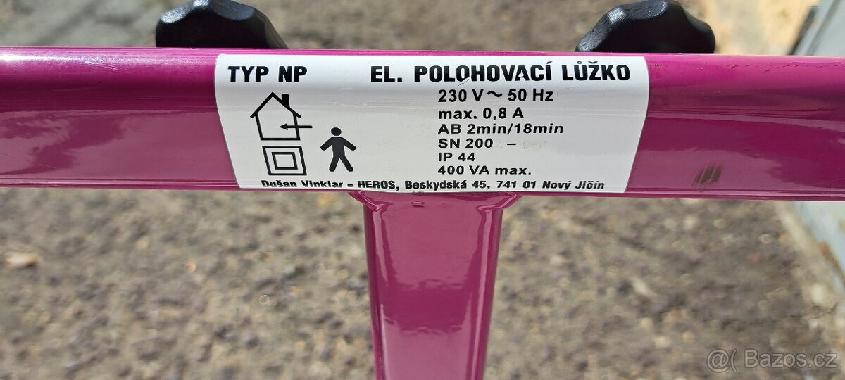 Elektrický polohovací postel - boční zábrany - 7