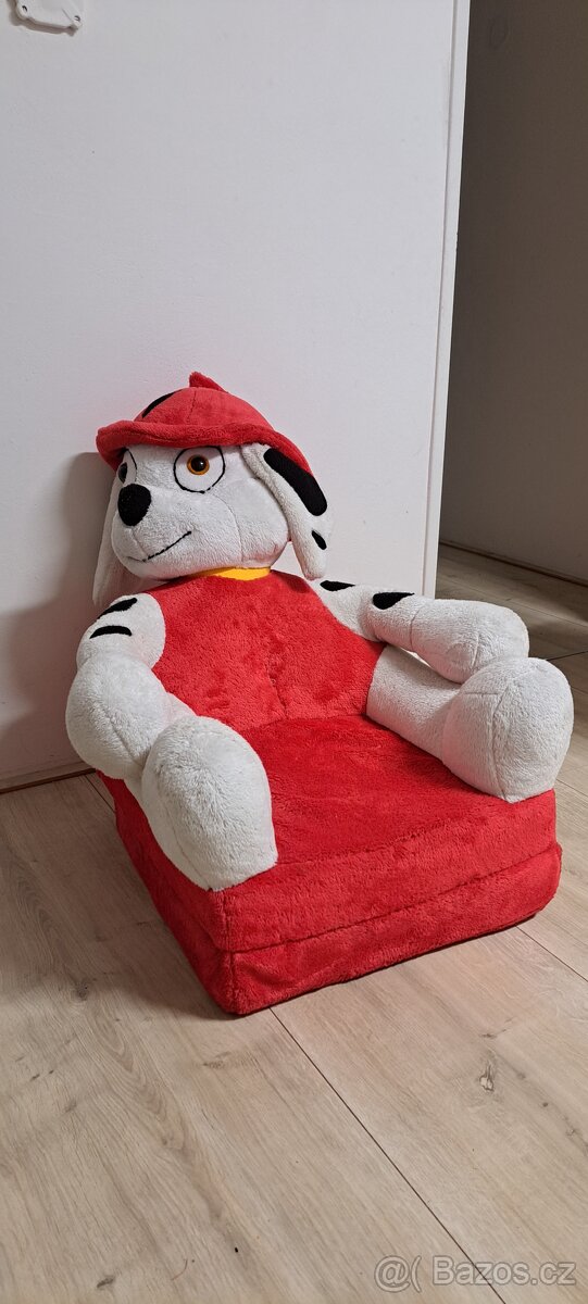 Dětské plyšové rozkládací křeslo - 7