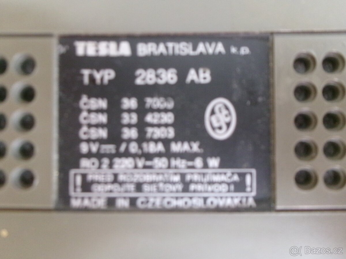 Rádio TESLA 2836 AB ARIOSO. - 7