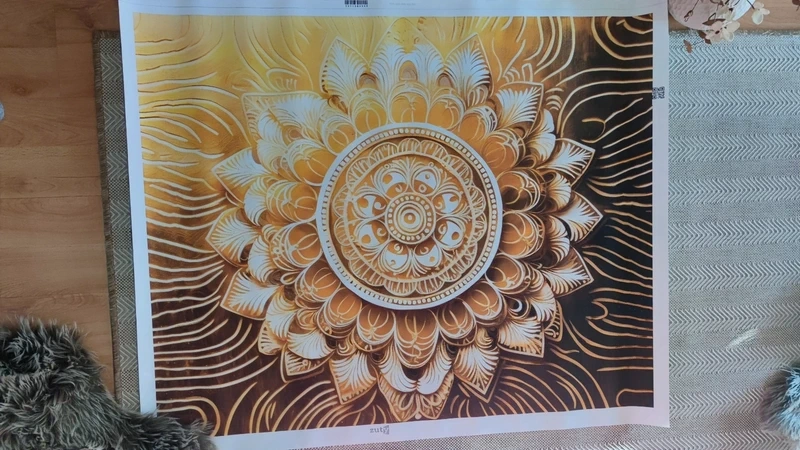 Obraz Zlatá Mandala 80x100cm - 7
