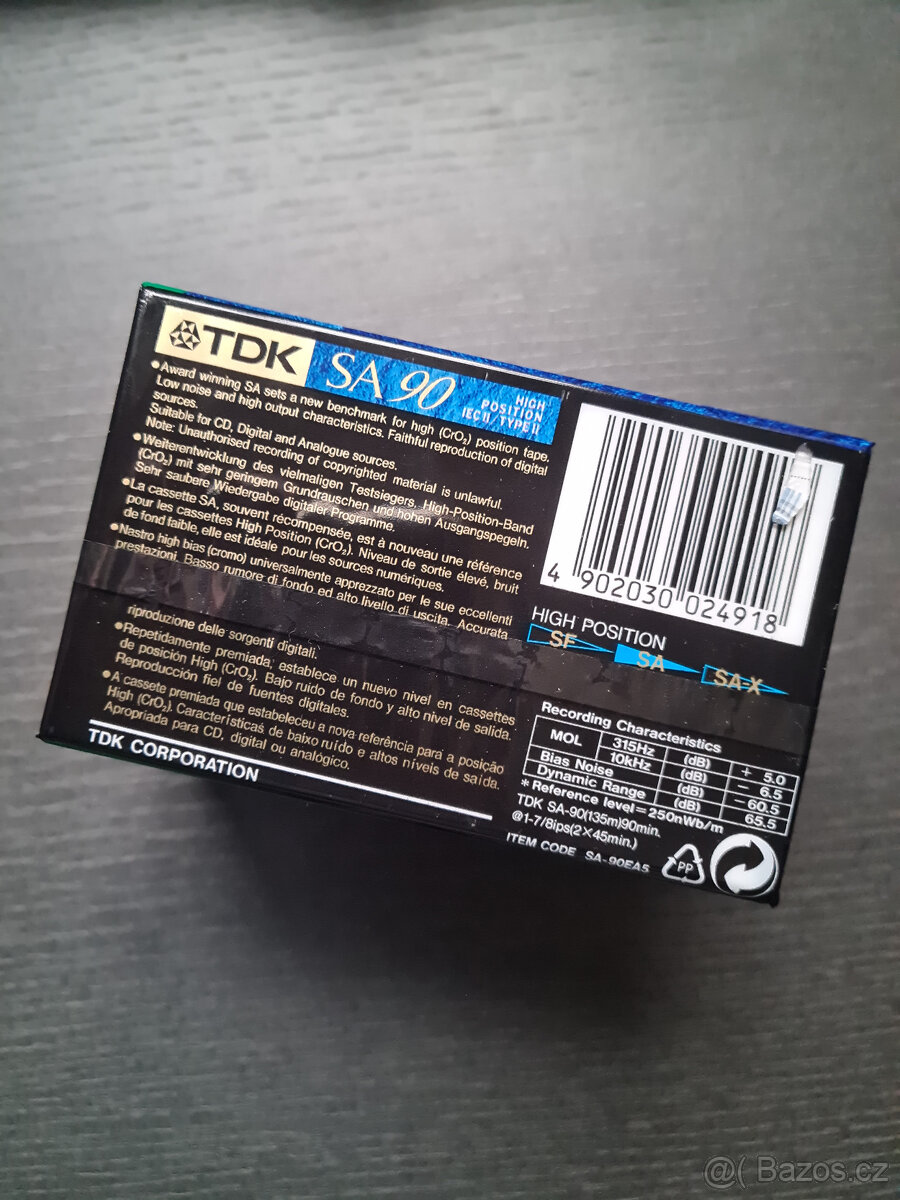 Prodám magnetofonové audio kazety SONY a TDK - 7