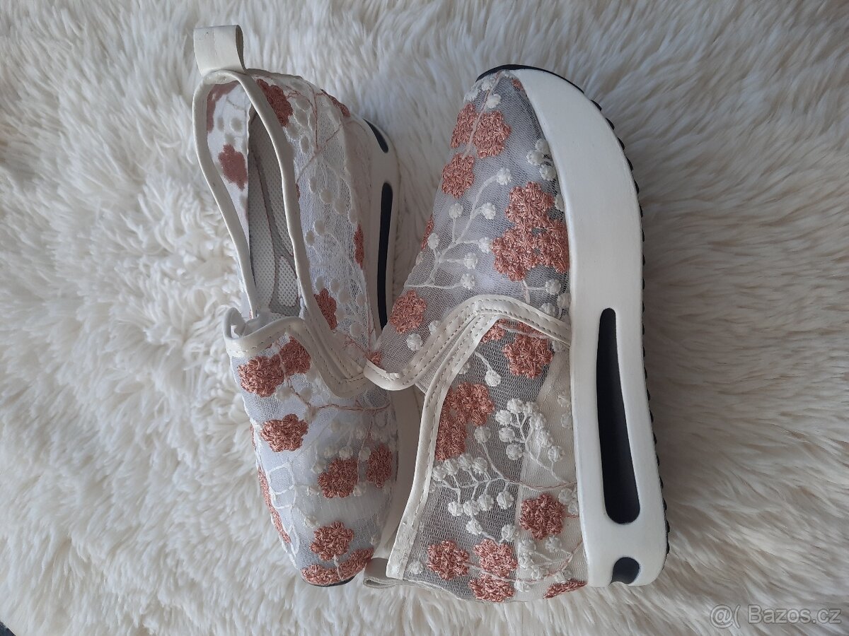 Krajkové vyšívané espadrilky - 7